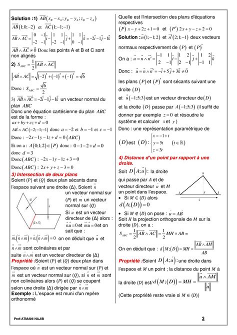 Produit Vectoriel Cours Et Exercices Corrigés Alloschool