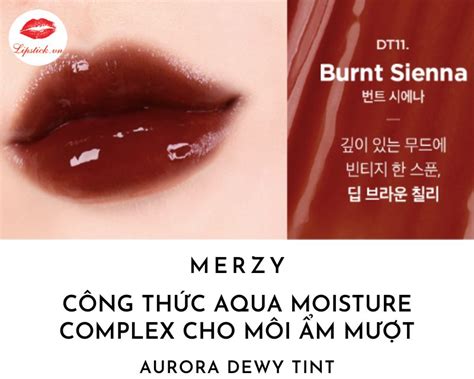 Son Merzy DT Burnt Sienna Màu Đỏ Gạch Đẹp Nhất Hot Hit Nhất