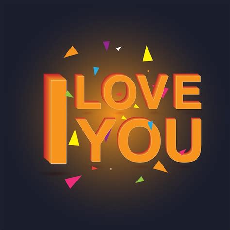 Premium Vector I Love You D Text Vector Design