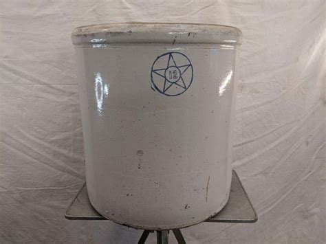 12 Gallon Stoneware Crock Bid On Estates