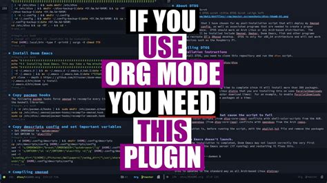 Write Everything In Emacs Org Mode You Need This Plugin Youtube