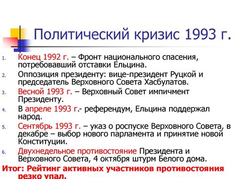 Политическое развитие Российской Федерации в начале 1990-х годов ...