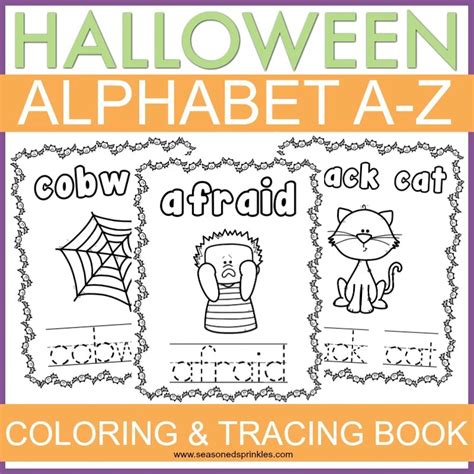 Halloween Letters Coloring Pages