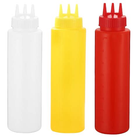 Spring Park Condiment Squeeze Bottles Food Grade Plastic Squeeze