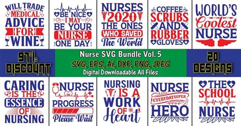 Nurse Svg Bundle Vol 5 Bundle · Creative Fabrica