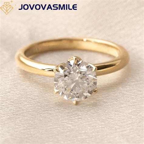 Jovovasone K Moissanite An Is De Casamento Redondos Para Mulheres J