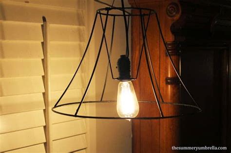 Super Simple Diy Upcycled Lamp Shade Pendant Light