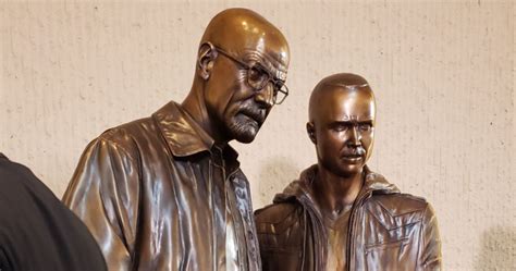 Breaking Bad Walter White And Jesse Pinkman Statues Unveiled In