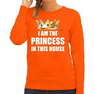 Koningsdag Sweater Trui Im The Princess In This House Oranje Voor