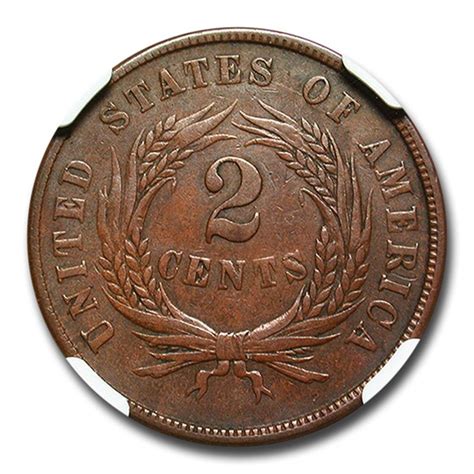 Buy 1864 Two Cent Piece Small Motto Xf 45 Ngc Brown Apmex