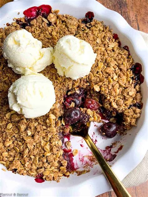 Cherry Crisp With Frozen Cherries Flavour And Savour