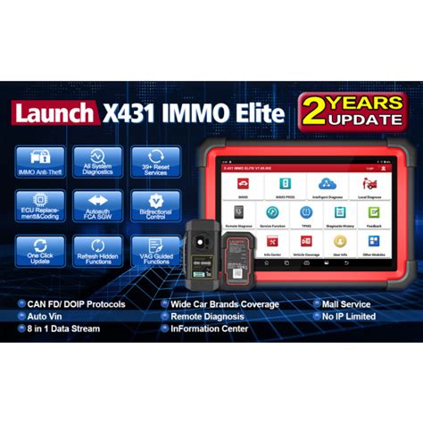 LAUNCH X431 IMMO Elite 2023 Complete Key Programming Tool With 2 Years