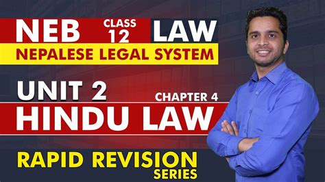 Hindu Law Class 12 Law Unit 2 Chapter 4 Nepalese Legal System