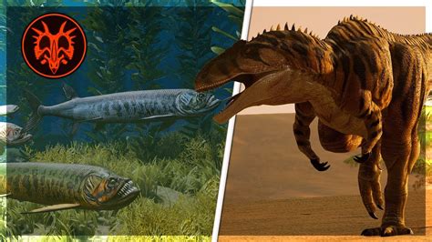 Acrocanthosaurus Xiphactinus Path Of Titans Youtube