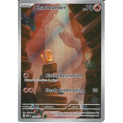 Pokemon Trading Card Game 168 165 Charmander Illustration Rare Card Sv03 5 151 Trading