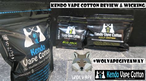 Kendo Vape Cotton Review And Wicking Tutorial Giveaway