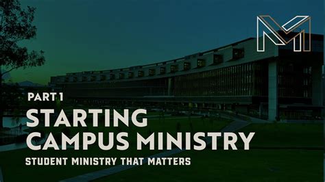 Starting Campus Ministry Part 1 YouTube