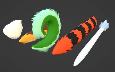 Vrc Vrm Avatar Tail Package Asset