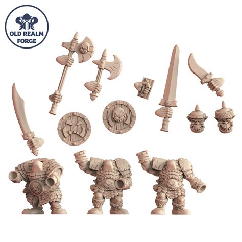 Free 3d File Free Miniatures Old School Modular Orc Warriors Set 1 🆓