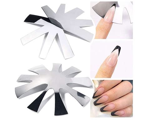 French Nail Trimmer Plate Easy French Smile Line Elegance Style V