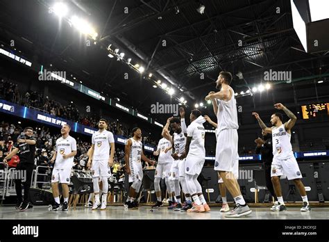 Players Of U BT Celebrating Victory After The Game U BT Cluj Napoca V