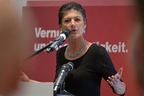 Vor Landtagswahlen Im Osten Wagenknecht Stellt Forderung Für Koalition