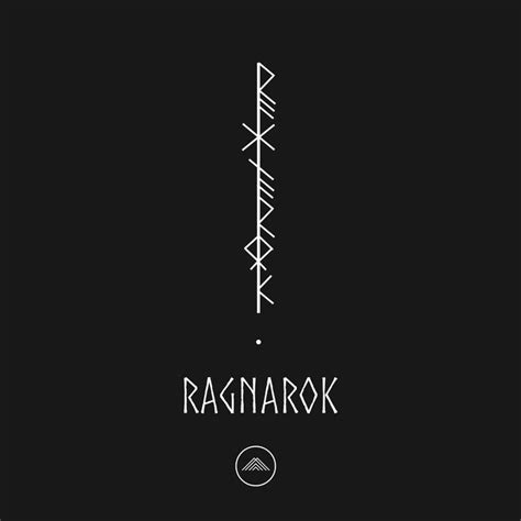 Ragnarok In Viking Futhark In 2024 Viking Tattoos Viking Rune