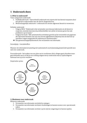 Sv Onderzoek Doen Samenvatting Onderzoek Doen Kwantitatief En