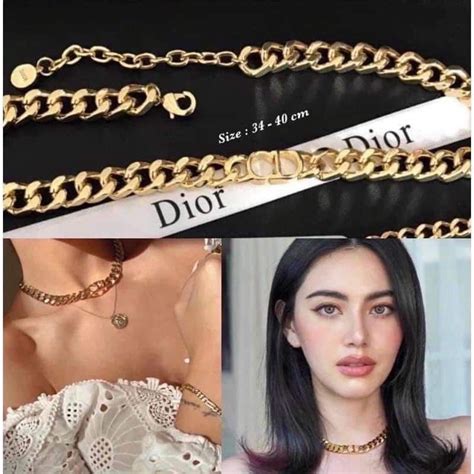 โชคเกอร์ Dior สร้อยคอ ดิออร์ Shopee Thailand