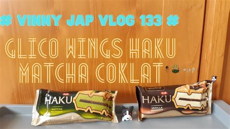 Es Krim Glico Wings Haku Monaka Coklat Dan Matcha YouTube