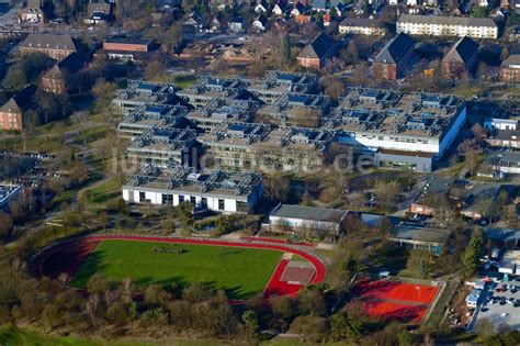 Luftaufnahme Hamburg Campus Gebäude der Universität der Helmut