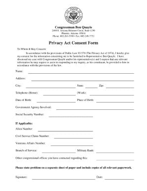 Privacy Consent Form Fill And Sign Printable Template Online