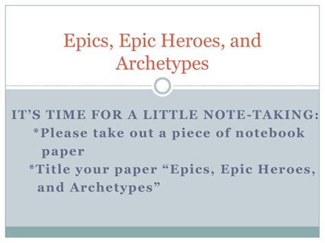 Beowulf Epic Poetry Epic Heroes And Archetypes