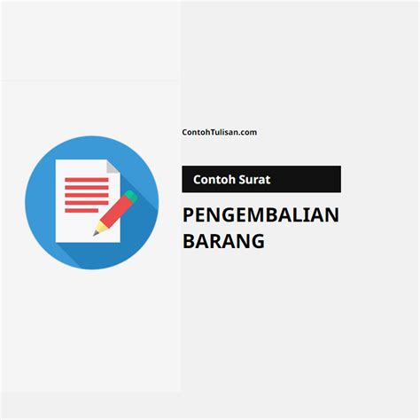 Contoh Surat Pengembalian Barang