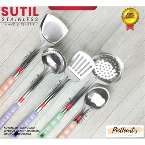 Jual Sutil Spatula Sendok Goreng Centong Nasi Sendok Sop Lubang Non