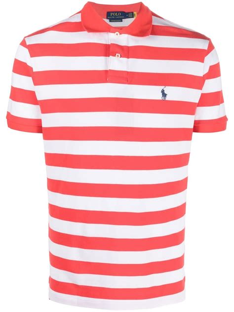 Polo Ralph Lauren Striped Short Sleeves Polo Shirt Red Farfetch