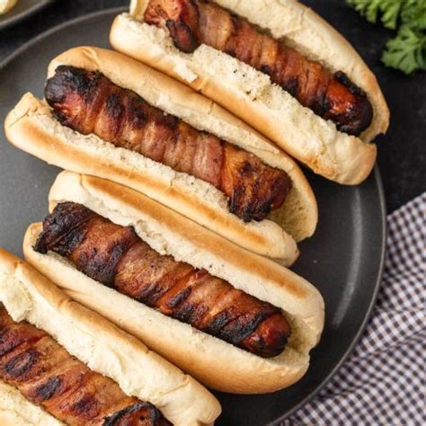 Bacon Wrapped Hot Dogs Ready In 15 Minutes Or Less