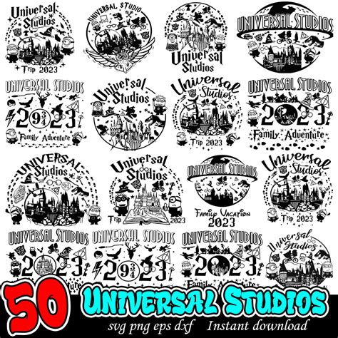 Universal Studios logo 2023 Bundle, Universal Studios art png bundle ...