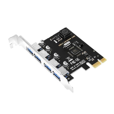 4 Port Usb 3 0 Pcie Adapter Usb 3 0 Extension Card Adapter Card Controller Expansion Card For