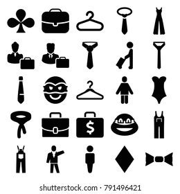 Suit Icons Set Editable Filled Stock Vector Royalty Free