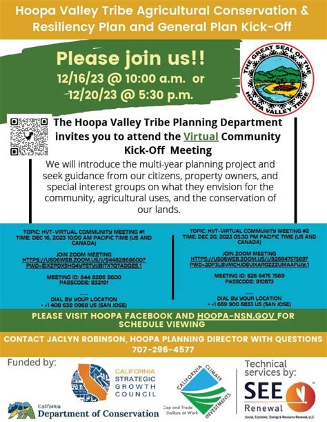 Agricultural Conservation Resiliency Plan Kick Off Hoopa Valley Tribe