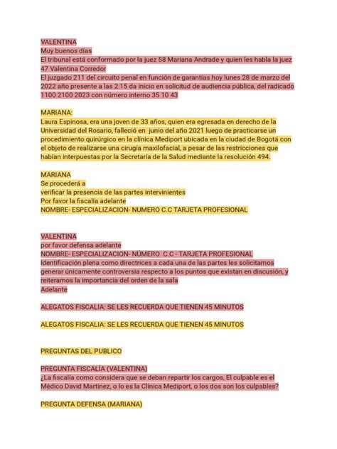 Caso Laura Espinosa Pdf