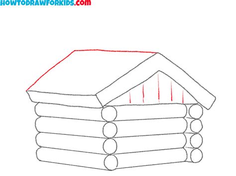 How to Draw a Log Cabin - Easy Drawing Tutorial For Kids