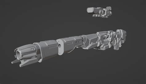 Apex Sentinel Nightcore Gun Digital 3d Model And Physical 3d Printed