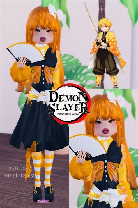 Zenitsu Dti Slayer Dress Dress To Impress Cosplay Dress