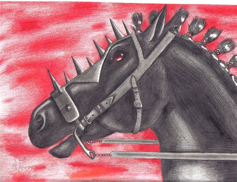 Fire Chariot Horse By Deathgothgirl87 On Deviantart