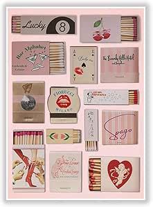 Amazon Vintage Matchbox Print Trendy Matchbox Poster Retro