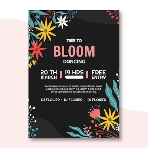 Free Vector Colorful Flyer Design Illustration For Park Event