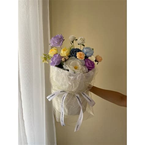 Jual Dandelion Secret Ready Stock Quinn Round Artificial Bouquet