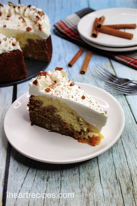 Homemade Carrot Cake Cheesecake | I Heart Recipes